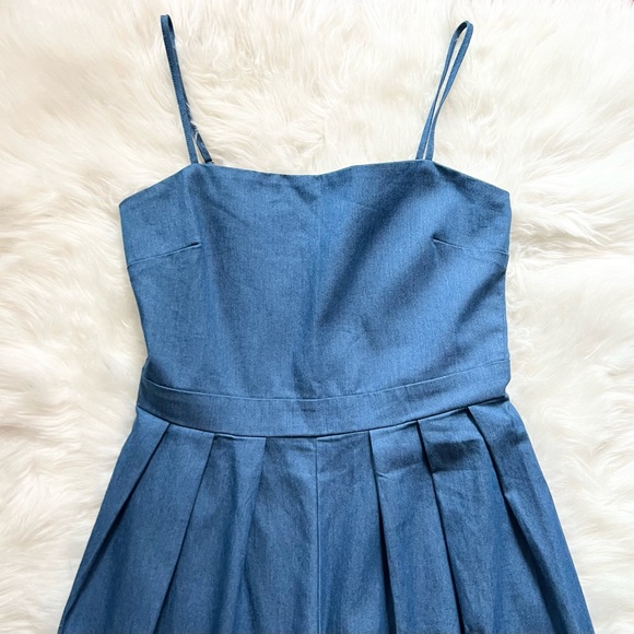 New! GRACIA Wide Leg Denim Jumpsuit - Picture 5 of 7